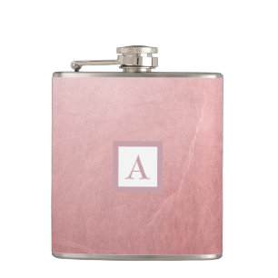 Roségold Rosa Minimalistischer Chic Glamour Flachmann