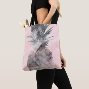 Roségold Rosa Tropischer Sommer Ananas Glamour Tasche