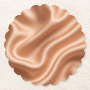 Roségold-Satin-Seide-abstraktes Luxus-Muster Untersetzer