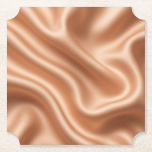 Roségold-Satin-Seiden-Abstrakt-Luxus-Muster Untersetzer