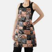 Roségold-Schwarz-Marmor-Mosaik Schürze (InSitu)