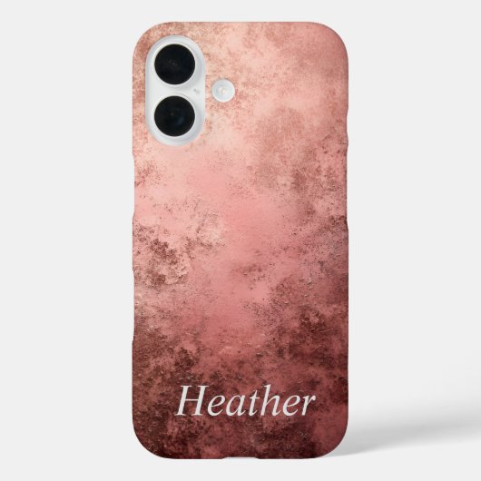 Roségold texturierter Hintergrund Case-Mate iPhone Hülle (Rückseite)