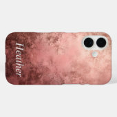 Roségold texturierter Hintergrund Case-Mate iPhone Hülle (Rückseite (Horizontal))