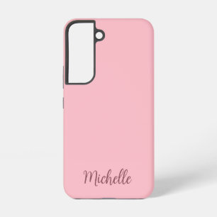 Roségold-Typografie-Monogramm-Name Personalisiert Samsung Galaxy Hülle