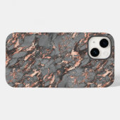 Roségold und Grau  Case-Mate iPhone Hülle (Rückseite (Horizontal))