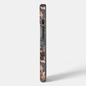Roségold und Grau  Case-Mate iPhone Hülle (Rückseite / Links)