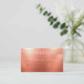 Roségold Visitenkarte (Stehend Vorderseite)
