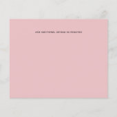 Rosegold WEDDING Girly Pink Glitzer Glam (Rückseite)