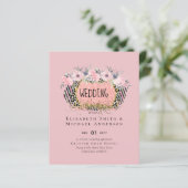 Rosegold WEDDING Girly Pink Glitzer Glam (Stehend Vorderseite)