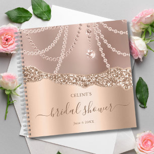 Roségoldene Brautparty - Elegante moderne Hochzei Notizblock
