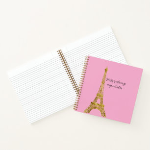 Roségoldener Eiffelturm Paris ist immer eine gute Notizblock