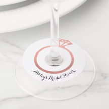 Roségoldring Brautdusche 
