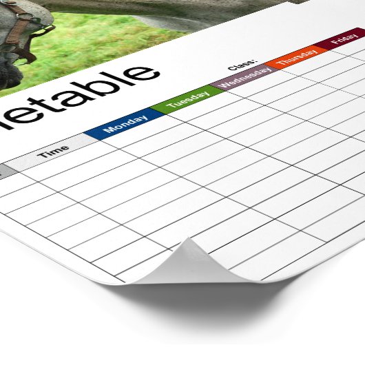 Rosehead 005 Fahrplan Poster (Ecke)