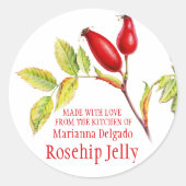 Rosehip Jelly Backgeschenkaufkleber Runder Aufkleber (Vorderseite)