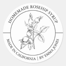 Rosehip Modernes Label