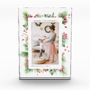 Rosehips & Holly Berries Weihnachtsgrün Foto