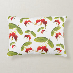 Rosehips Muster 3 Winkel Dekokissen