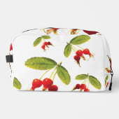 Rosehips Muster 3 Winkel Waschbeutel (Vorderseite)