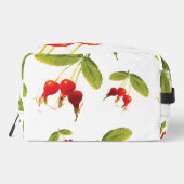 Rosehips Muster 3 Winkel Waschbeutel (Rückseite)