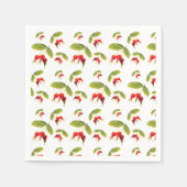 Rosehips Muster 4 Winkel Serviette (Vorderseite)