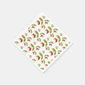 Rosehips Muster 4 Winkel Serviette (Ecke)