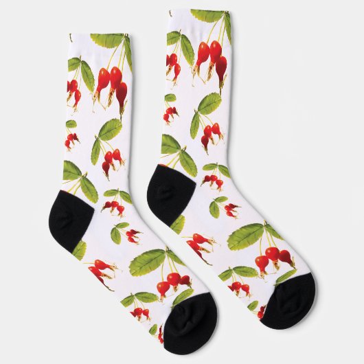 Rosehips Muster 4 Winkel Socken (Rechts)