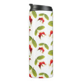 Rosehips Muster 4 Winkel Thermosbecher (Nach rechts gedreht)