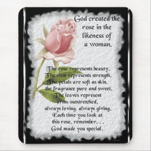 RoseImageofWomen Mousepad