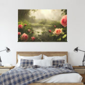 RoseLake - ummantelte Canvas Leinwanddruck (Insitu (Schlafzimmer))