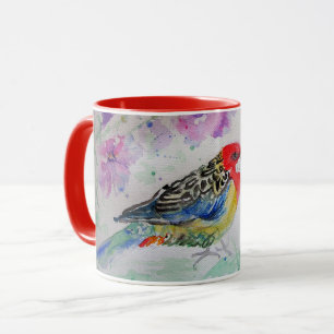 Rosella Australian Birds Bottlebrush Tasse