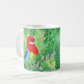 Rosella Bird Painting Kaffeetasse (Vorderseite Links)