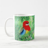 Rosella Bird Painting Kaffeetasse (Links)