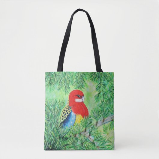 Rosella Bird Painting Tasche (Vorderseite)