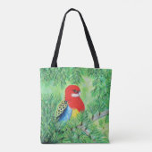 Rosella Bird Painting Tasche (Rückseite)