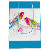 Rosella Parrot Aquarellmaler Mittlere Geschenktüte (Rückseite)