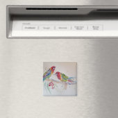 Rosella Parrot Aquarellmalerei Magnet (In Situ (Geschirrspüler))