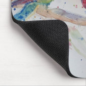 Rosella Parrot Aquarellmalerei Mousepad (Ecke)