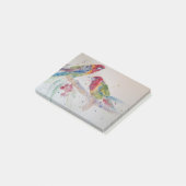 Rosella Parrot Aquarellmalerei Post-it Klebezettel (angewinkelt)