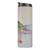 Rosella Parrot Aquarellmalerei Thermal Thermosbecher (Nach rechts gedreht)