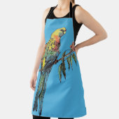 Rosella Parrot Birds Blue Pattern Mens Vaters Schü Schürze (InSitu)