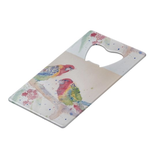 Rosella Parrot Flaschenöffner (Rückseite Schrägansicht)