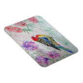 Rosella Parrot mit Bottlebrush Bird Birthday Magnet (Rechte Seite)