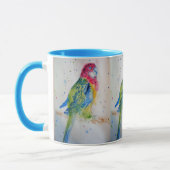 Rosella Parrot - Niederlassung Wasserfarben Tasse  (Links)
