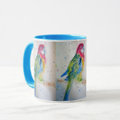 Rosella Parrot - Niederlassung Wasserfarben Tasse  (Vorderseite Links)