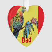Rosella Parrot Vater Name Ornament (Vorderseite)