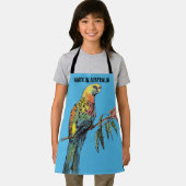 Rosella Parrot Wasserfarbe hergestellt in Australi Schürze (Insitu)