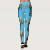 Rosella Parrot Watercolor Leggings (Rückseite)