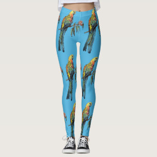 Rosella Parrot Watercolor Leggings