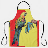 Rosella Parrot Watercolor Traumhafte Schürze (Vorderseite)
