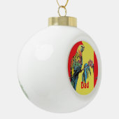 Rosella Parrot Watercolor Vater Name Ornament (Links)